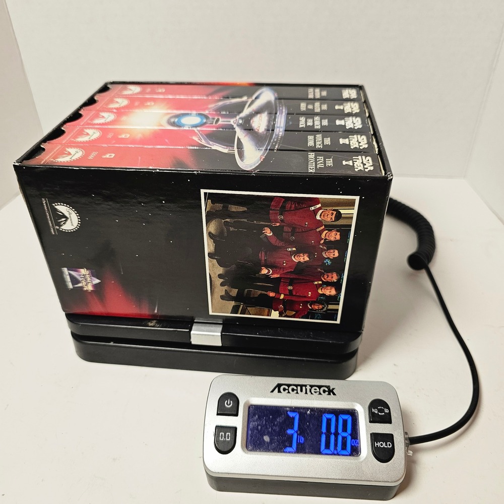 Star Trek The Movies 25th Anniversary Collector's Set 5 VHS Box Set 1991 Vintage - Picture 14 of 14
